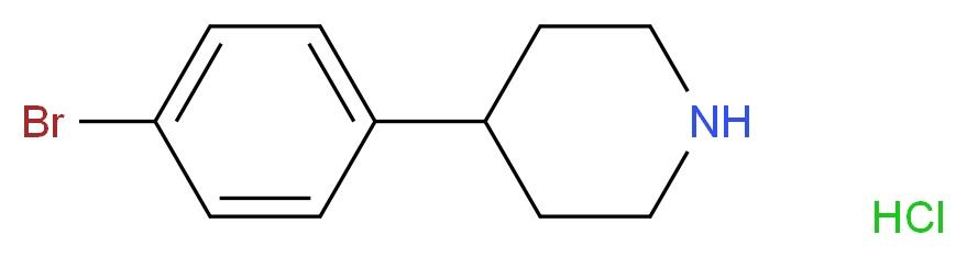 4-(4-Bromophenyl)piperidine hydrochloride_分子结构_CAS_769944-79-8)