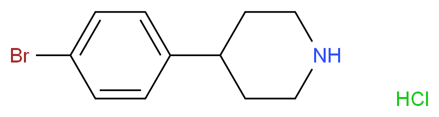 4-(4-BROMO-PHENYL)-PIPERIDINE HYDROCHLORIDE_分子结构_CAS_769944-79-8)