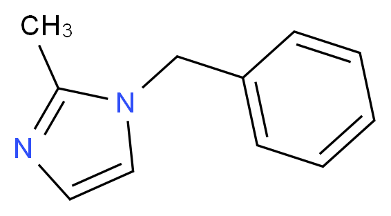 1-苄基-2-甲基咪唑_分子结构_CAS_13750-62-4)