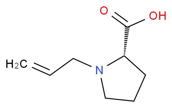 (2S)-1-(prop-2-en-1-yl)pyrrolidine-2-carboxylic acid_分子结构_CAS_610299-77-9