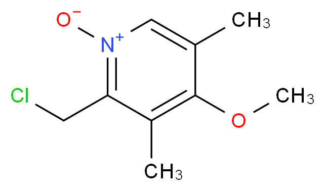 2-Chloromethyl-4-methoxy-3,5-dimethylpyridine 1-Oxide_分子结构_CAS_848694-10-0)