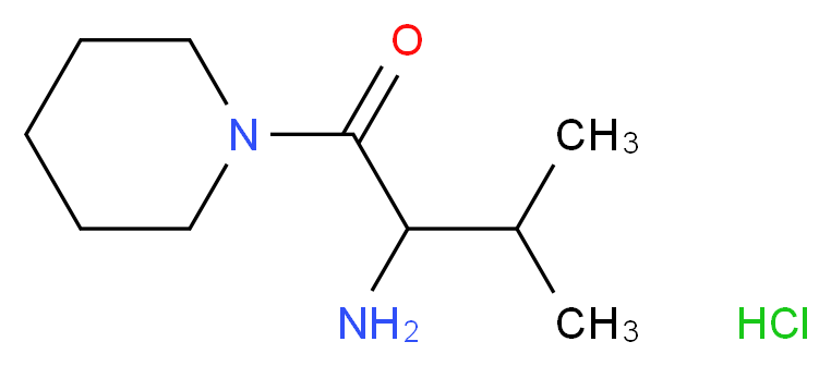 2-Amino-3-methyl-1-(1-piperidinyl)-1-butanone hydrochloride_分子结构_CAS_)