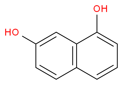 naphthalene-1,7-diol_分子结构_CAS_575-38-2