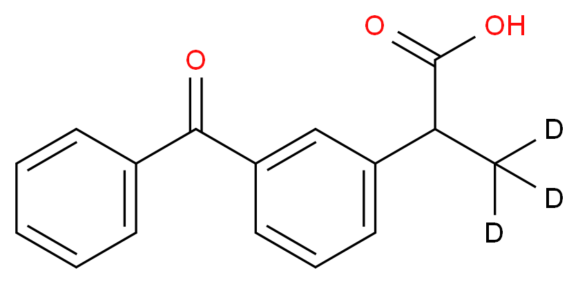 2-(3-benzoylphenyl)(3,3,3-<sup>2</sup>H<sub>3</sub>)propanoic acid_分子结构_CAS_159490-55-8