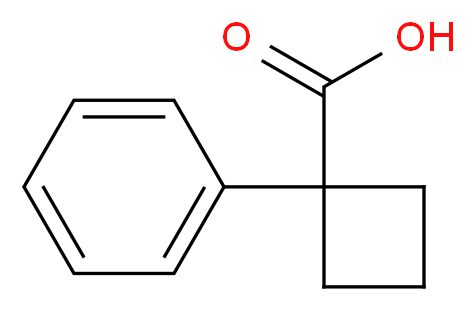 Phenylcyclobutane-1-carboxylic acid_分子结构_CAS_37828-19-6)