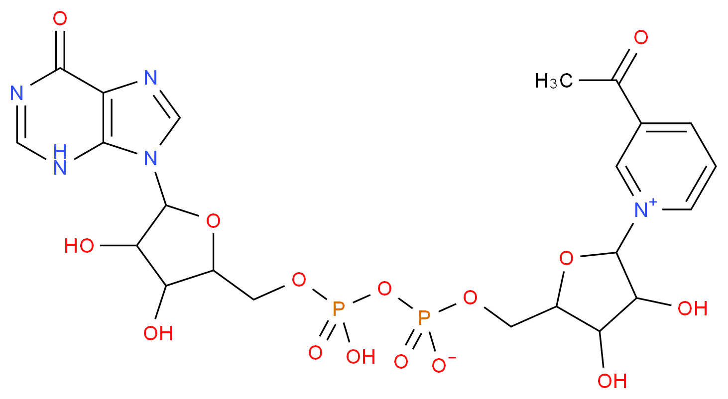 3-Acetylpyridine hypoxanthine dinucleotide_分子结构_CAS_4002-09-9)