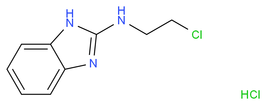 N-(2-Chloroethyl)-1H-benzimidazol-2-amine hydrochloride_分子结构_CAS_84797-54-6)
