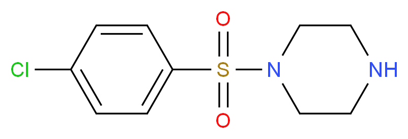 1-(4-chlorobenzenesulfonyl)piperazine_分子结构_CAS_16017-53-1