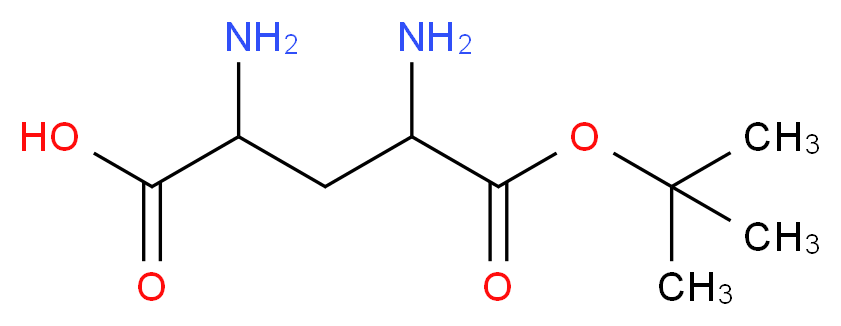 2,4-diamino-5-(tert-butoxy)-5-oxopentanoic acid_分子结构_CAS_80445-78-9