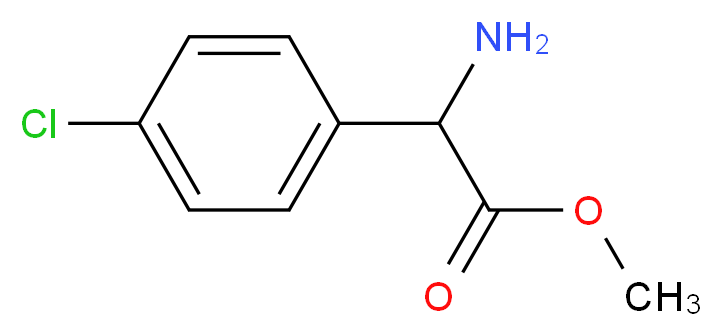 methyl amino(4-chlorophenyl)acetate hydrochloride_分子结构_CAS_)