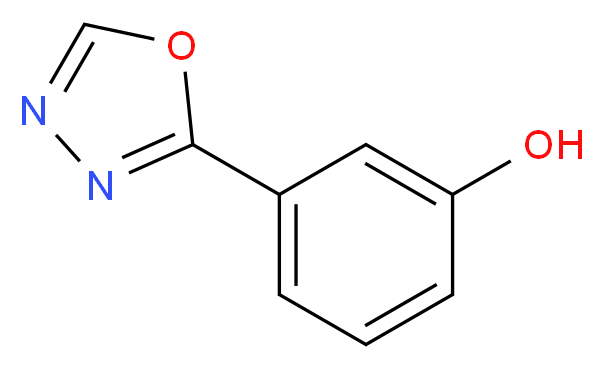 3-(1,3,4-oxadiazol-2-yl)phenol_分子结构_CAS_5378-29-0)