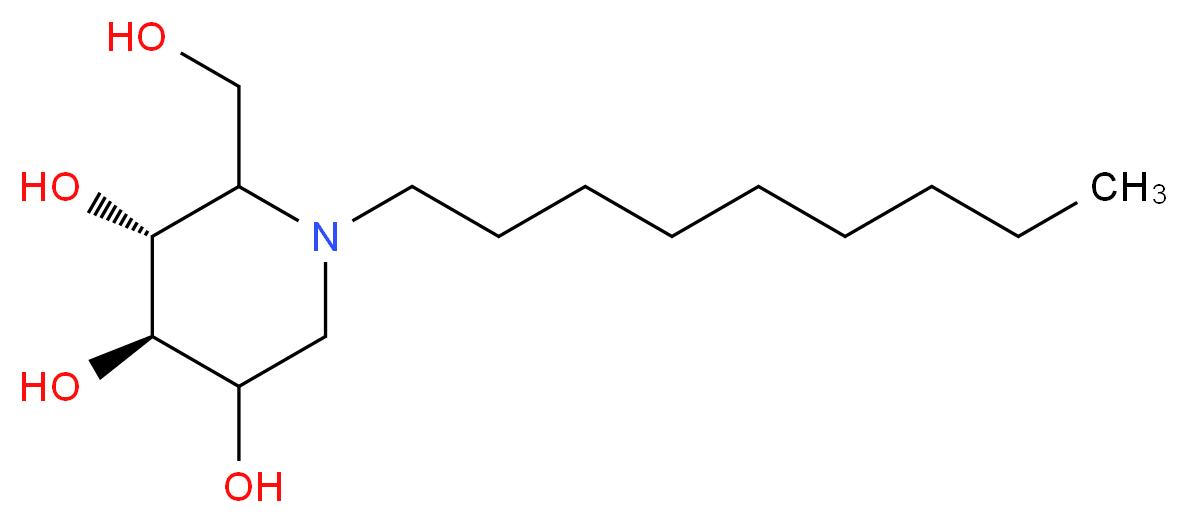 N-(n-Nonyl)deoxynojirimycin_分子结构_CAS_81117-35-3)