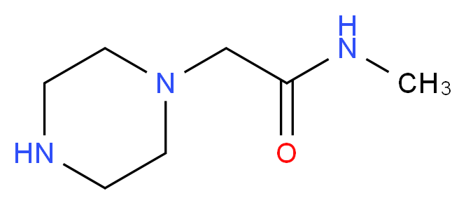 N-methyl-2-piperazin-1-ylacetamide_分子结构_CAS_)