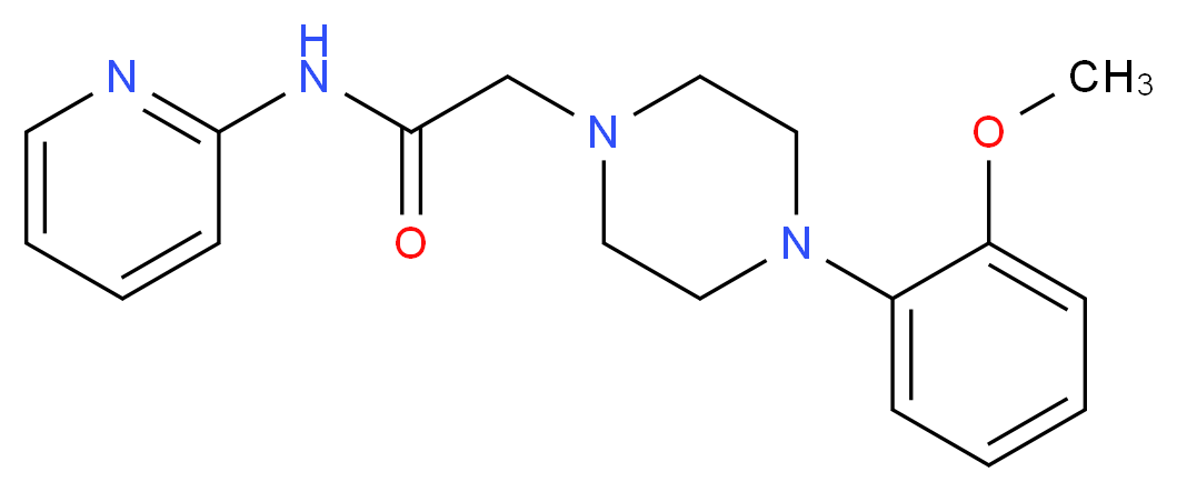 4-(2-Methoxyphenyl)-N-2-pyridinyl-1-piperazineacetamide_分子结构_CAS_146714-63-8)