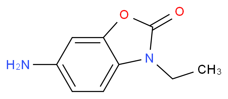 6-amino-3-ethyl-2,3-dihydro-1,3-benzoxazol-2-one_分子结构_CAS_184159-08-8