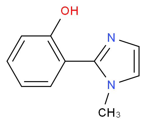 2-(1-methyl-1H-imidazol-2-yl)phenol_分子结构_CAS_52755-94-9)