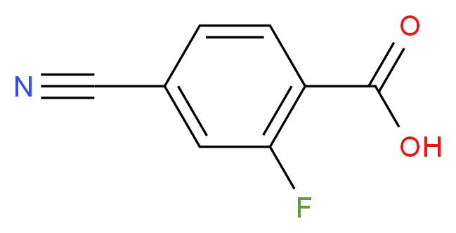 4-Cyano-2-fluorobenzoic acid_分子结构_CAS_164149-28-4)