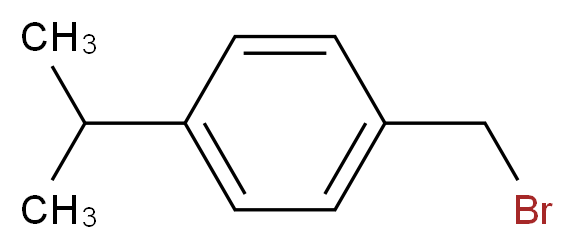 1-(Bromomethyl)-4-isopropylbenzene_分子结构_CAS_73789-86-3)