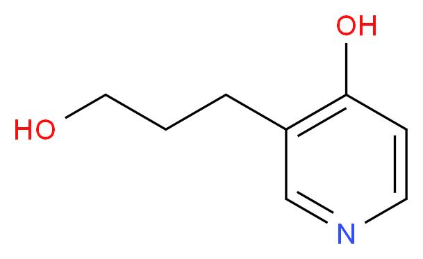 3-(3-Hydroxypropyl)pyridin-4-ol_分子结构_CAS_1203499-54-0)