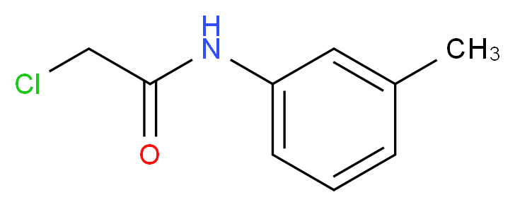 2-Chloro-N-(3-methylphenyl)acetamide_分子结构_CAS_32428-61-8)