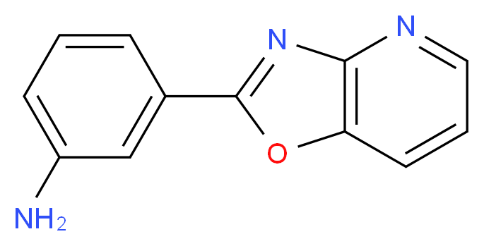 3-{[1,3]oxazolo[4,5-b]pyridin-2-yl}aniline_分子结构_CAS_52333-90-1