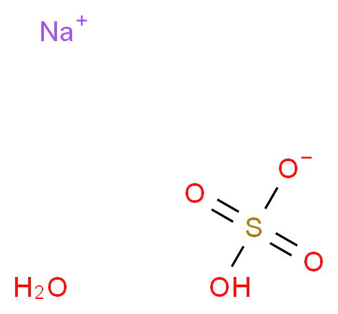 硫酸氢钠一水合物, 试剂级_分子结构_CAS_10034-88-5)