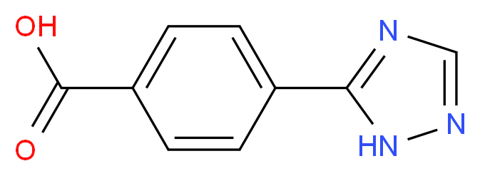 4-(1H-1,2,4-triazol-5-yl)benzoic acid_分子结构_CAS_876715-40-1