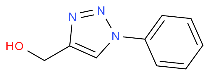 (1-phenyl-1H-1,2,3-triazol-4-yl)methanol_分子结构_CAS_103755-58-4