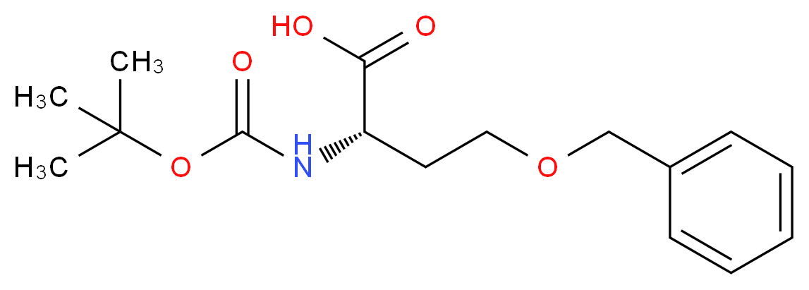 (2S)-4-(benzyloxy)-2-{[(tert-butoxy)carbonyl]amino}butanoic acid_分子结构_CAS_59408-74-1