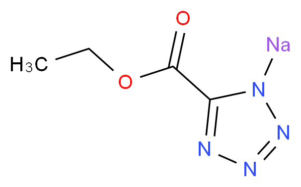 ethyl 1-sodio-1H-1,2,3,4-tetrazole-5-carboxylate_分子结构_CAS_96107-94-7
