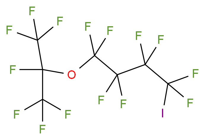 1,1,2,2,3,3,4,4-octafluoro-1-[(heptafluoropropan-2-yl)oxy]-4-iodobutane_分子结构_CAS_25080-17-5