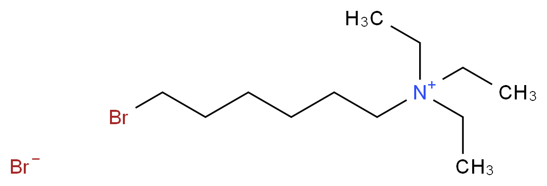 (6-bromohexyl)triethylazanium bromide_分子结构_CAS_161097-76-3