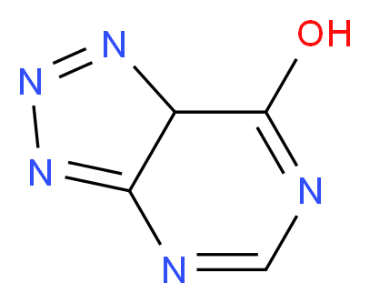 7aH-[1,2,3]triazolo[4,5-d]pyrimidin-7-ol_分子结构_CAS_2683-90-1