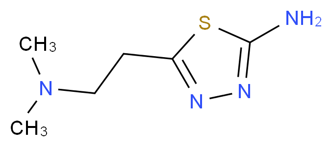 5-[2-(Dimethylamino)ethyl]-1,3,4-thiadiazol-2-amine_分子结构_CAS_14068-78-1)