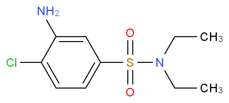 3-Amino-4-chloro-N,N-diethyl-benzenesulfonamide_分子结构_CAS_)