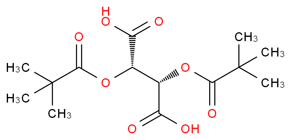 (+)-O,O′-二特戊酰基-D-酒石酸_分子结构_CAS_76769-55-6)