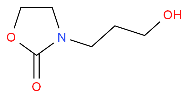 3-(3-hydroxypropyl)-1,3-oxazolidin-2-one_分子结构_CAS_87010-29-5