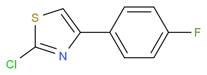 2-chloro-4-(4-fluorophenyl)thiazole_分子结构_CAS_)