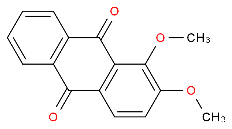 1,2-Dimethoxyanthracene-9,10-dione_分子结构_CAS_6003-12-9)