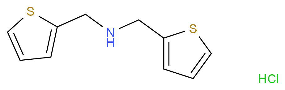 bis(thiophen-2-ylmethyl)amine hydrochloride_分子结构_CAS_336624-10-3