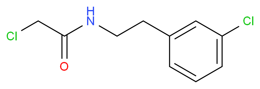 2-chloro-N-[2-(3-chlorophenyl)ethyl]acetamide_分子结构_CAS_34162-15-7)