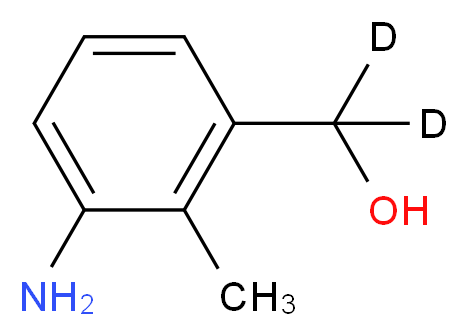 (3-amino-2-methylphenyl)(<sup>2</sup>H<sub>2</sub>)methanol_分子结构_CAS_39895-56-2