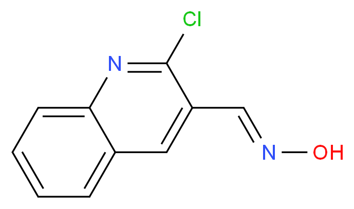 (E)-N-[(2-chloroquinolin-3-yl)methylidene]hydroxylamine_分子结构_CAS_93299-49-1