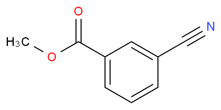 Methyl 3-cyanobenzoate_分子结构_CAS_13531-48-1)