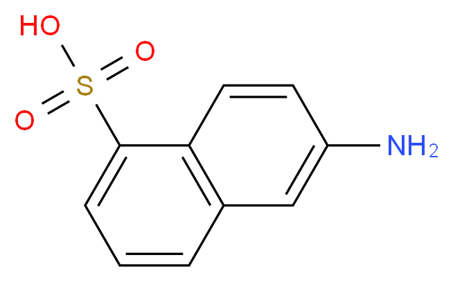 6-aminonaphthalene-1-sulfonic acid_分子结构_CAS_)