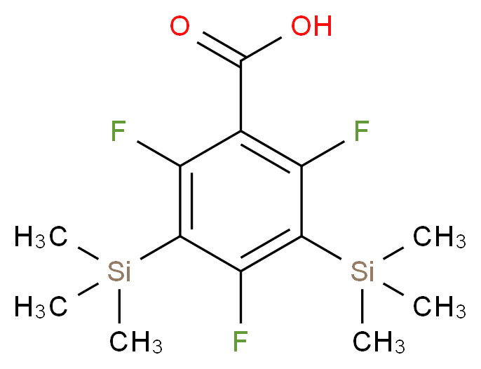 2,4,6-Triflluoro-3,5-bis(trimethylsilyl)benzoic acid_分子结构_CAS_)