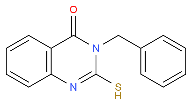 3-Benzyl-2-mercapto-3H-quinazolin-4-one_分子结构_CAS_13906-05-3)