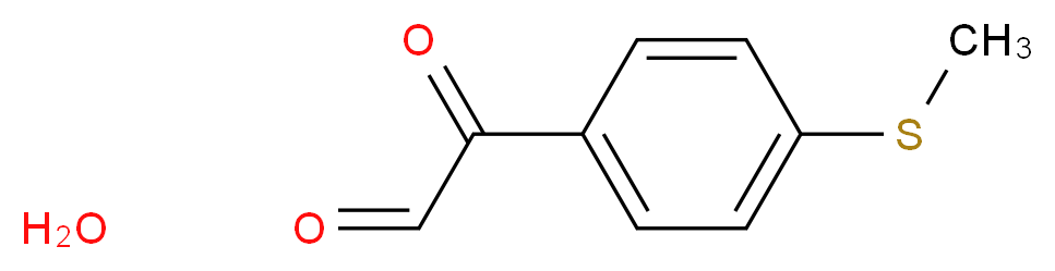 2-[4-(methylsulfanyl)phenyl]-2-oxoacetaldehyde hydrate_分子结构_CAS_53066-73-2