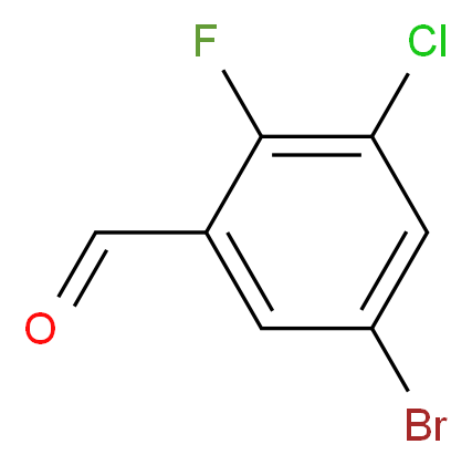 5-Bromo-3-chloro-2-fluorobenzaldehyde_分子结构_CAS_1280786-80-2)