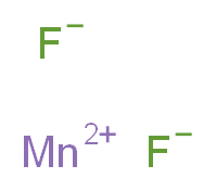二水氟化锰(II), Puratronic&reg;_分子结构_CAS_7782-64-1)